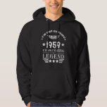 Personalised vintage 65th birthday gifts white hoodie<br><div class="desc">You can add some originality with this limited edition, premium quality, and original, classy, retro, and vintage-looking birthday graphic design with a cool typography font. This is a great gift idea for men, women, husbands, wives, girlfriends, and boyfriends who will love this one-of-a-kind piece of art. The best unique and...</div>