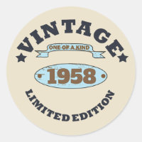 Personalised vintage 65th birthday party