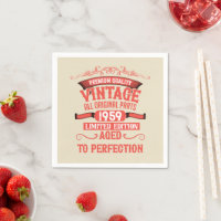 Personalised vintage 65th birthday party
