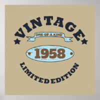 Personalised vintage 65th birthday party