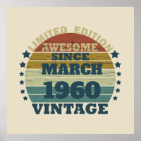 Personalised vintage 65th birthday party