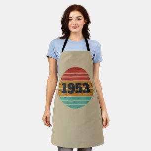 Personalised vintage 70th birthday apron