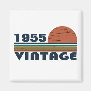 Personalised vintage 70th birthday magnet