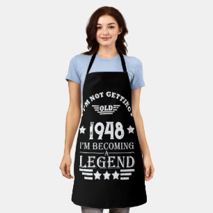 Personalised vintage 75th birthday  apron
