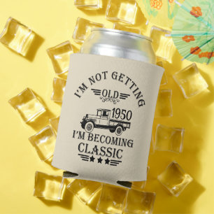 Personalised vintage 75th birthday can cooler