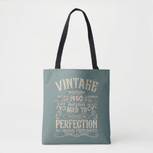 Personalised vintage 75th birthday whiskey themed tote bag