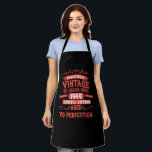 Personalised vintage 80th birthday gifts apron<br><div class="desc">You can add some originality to your wardrobe collection with this vintage classic birthday graphic design with awesome typography font lettering, is a great gift idea for men, women, husbands, wife girlfriends, and a boyfriend who will love this one-of-a-kind artwork. The best amazing and funny holiday present for your happy...</div>