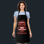 Personalised vintage 80th birthday gifts apron<br><div class="desc">You can add some originality to your wardrobe collection with this vintage classic birthday graphic design with awesome typography font lettering, is a great gift idea for men, women, husbands, wife girlfriends, and a boyfriend who will love this one-of-a-kind artwork. The best amazing and funny holiday present for your happy...</div>