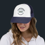 Personalised vintage 80th birthday gifts trucker hat<br><div class="desc">You can add some originality to your wardrobe collection with this vintage, retro, rustic graphic design with awesome typography font lettering, which is a great gift idea for men, women, husbands, wives, grandma, and grandpa who will love this one-of-a-kind artwork. The best funny holiday present for your happy birthday party....</div>