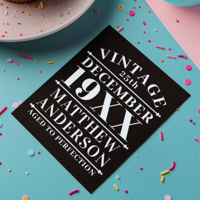 Personalised Vintage Aged to Perfection (Creator Uploaded)