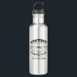 Personalised Vintage Aged To Perfection Birthday 710 Ml Water Bottle<br><div class="desc">Black and white fun vintage aged to perfection adult birthday gift idea for men,  great for any age birthday celebration,  or other occasions. Custom it with your own text.</div>