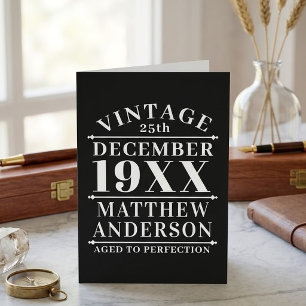 Personalised Vintage Aged to Perfection Card