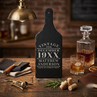 Personalised Vintage Aged to Perfection Cutting Board