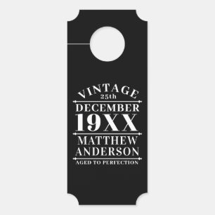 Personalised Vintage Aged to Perfection Door Hanger