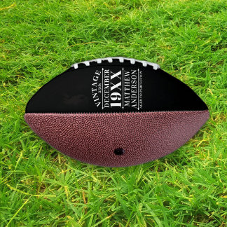 Personalised Vintage Aged to Perfection Football