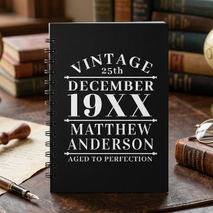 Personalised Vintage Aged to Perfection Planner