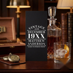 Personalised Vintage Aged to Perfection Rack Card