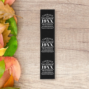 Personalised Vintage Aged to Perfection Short Table Runner