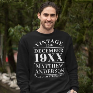 Personalised Vintage Aged to Perfection Sweatshirt