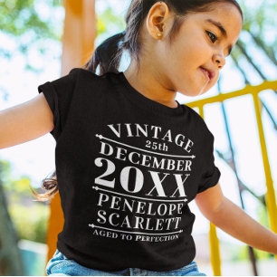 Personalised Vintage Aged to Perfection T-Shirt