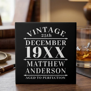 Personalised Vintage Aged to Perfection Tile