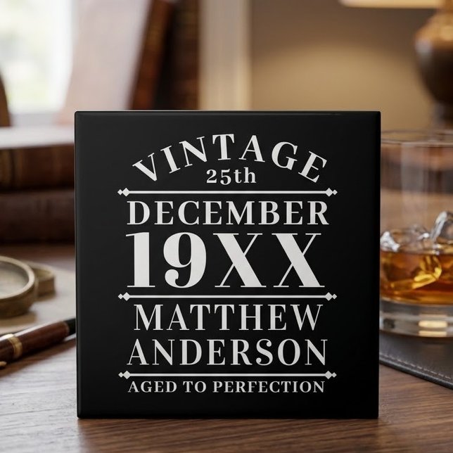 Personalised Vintage Aged to Perfection Tile (Creator Uploaded)