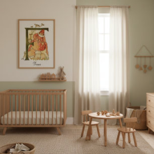 Personalised Vintage Alphabet Letter F Poster