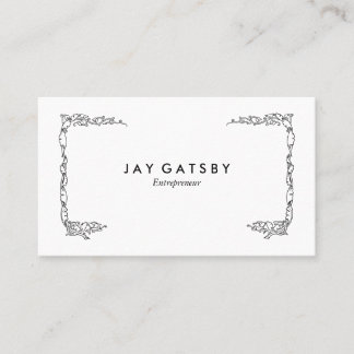 Personalised Vintage Art Nouveau Botanical Business Card