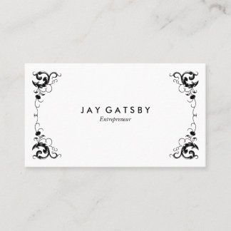 Personalised Vintage Art Nouveau Ornamental Business Card