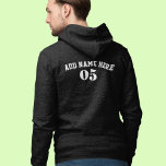 Personalised Vintage Baseball Name Number Retro Hoodie<br><div class="desc">Personalised vintage baseball name number retro design  can be good for you if you love Baseball. Or it could be a great gift for those who loves baseball.</div>