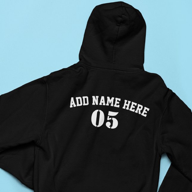 Personalised Vintage Baseball Name Number Retro Hoodie (Creator Uploaded)