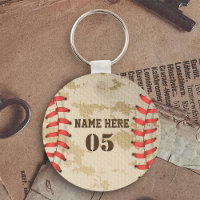Personalised Vintage Baseball Name Number Retro