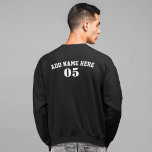 Personalised Vintage Baseball Name Number Retro Sweatshirt<br><div class="desc">Personalised vintage baseball name number retro design  can be good for you if you love Baseball. Or it could be a great gift for those who loves baseball.</div>