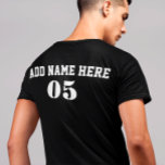 Personalised Vintage Baseball Name Number Retro T-Shirt<br><div class="desc">Personalised vintage baseball name number retro design  can be good for you if you love Baseball. Or it could be a great gift for those who loves baseball.</div>