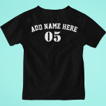 Personalised Vintage Baseball Name Number Retro T-Shirt<br><div class="desc">Personalised vintage baseball name number retro design  can be good for you if you love Baseball. Or it could be a great gift for those who loves baseball.</div>