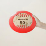 Personalised Vintage Baseball Name Number Retro Wham-O Frisbee<br><div class="desc">Personalised vintage baseball name number retro design  can be good for you if you love Baseball. Or it could be a great gift for those who loves baseball.</div>