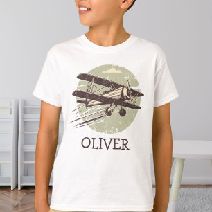  Personalised Vintage Biplane T-Shirt