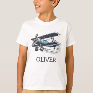  Personalised Vintage Biplane T-Shirt