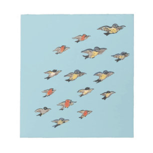 Personalised   Vintage Bird Design Notepad