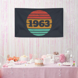 Personalised vintage birthday gifts banner