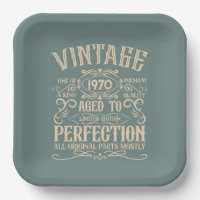 Personalised vintage birthday party whiskey label
