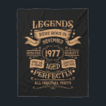 Personalised vintage birthday whiskey themed fleece blanket<br><div class="desc">You can add some originality to your wardrobe collection with this vintage classic birthday graphic design with awesome typography font lettering. It is a great gift idea for men, women, husbands, wives, girlfriends, and boyfriends who will love this one-of-a-kind artwork. It is the best amazing and fun holiday present for...</div>