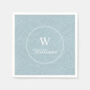 Personalised Vintage Blue Larkspur Flower Napkin