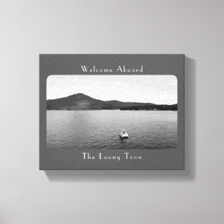 Personalised Vintage Boat Decor Grey Pontoon