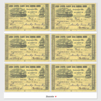 Personalised Vintage British Steamship Ticket