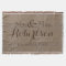 Personalised Vintage Burlap-Look Rustic/Wedding