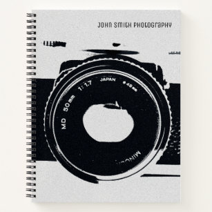 Personalised, Vintage Camera Image Notebook