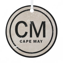 Personalised Vintage Cape May NJ Beach Christmas