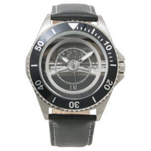 Personalised Vintage Car Steering Wheel Watch