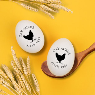 Personalised Vintage Chicken Egg Stamp
